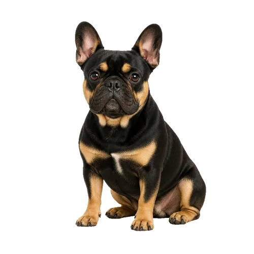 Black and Tan French Bulldog (fad color)